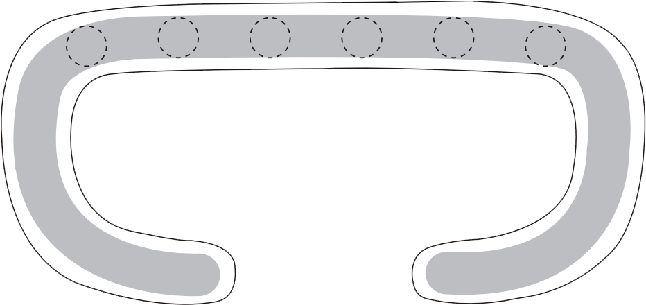 Vibration motors placement